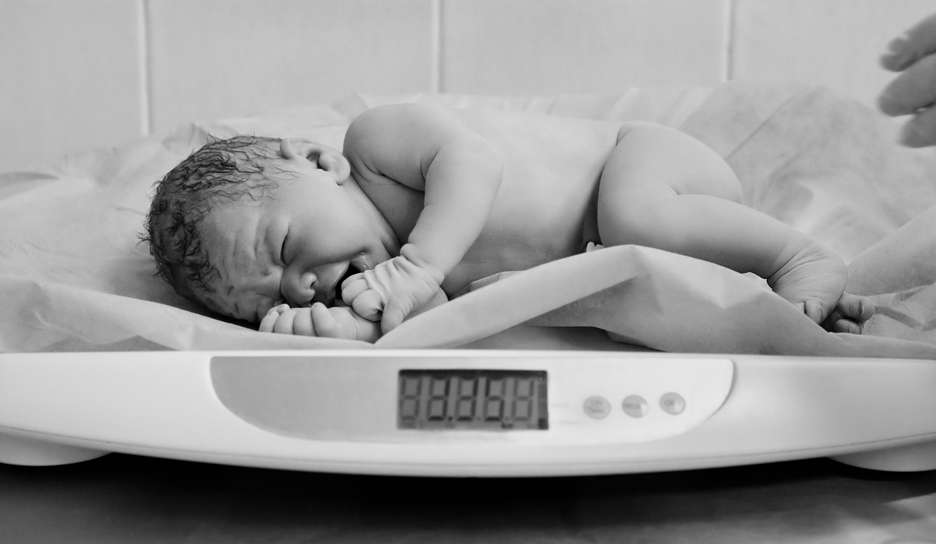 Le poids moyen des bébés