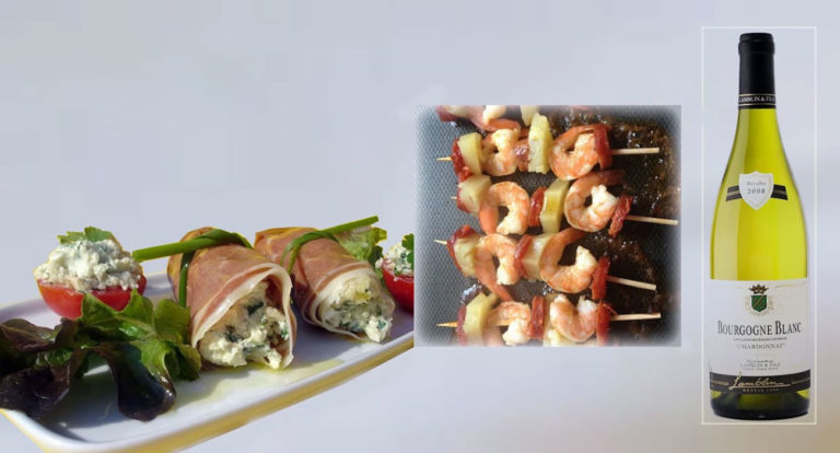 Rouleaux de jambon au chèvre frais et aux herbes