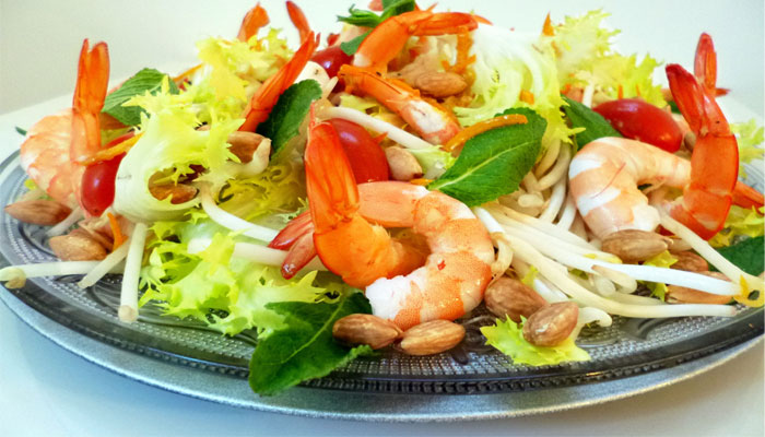 Salade de crevettes
