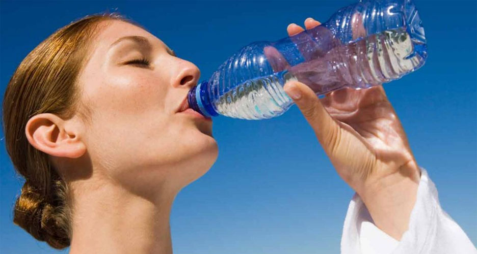 Le drainage minceur avec de l'eau