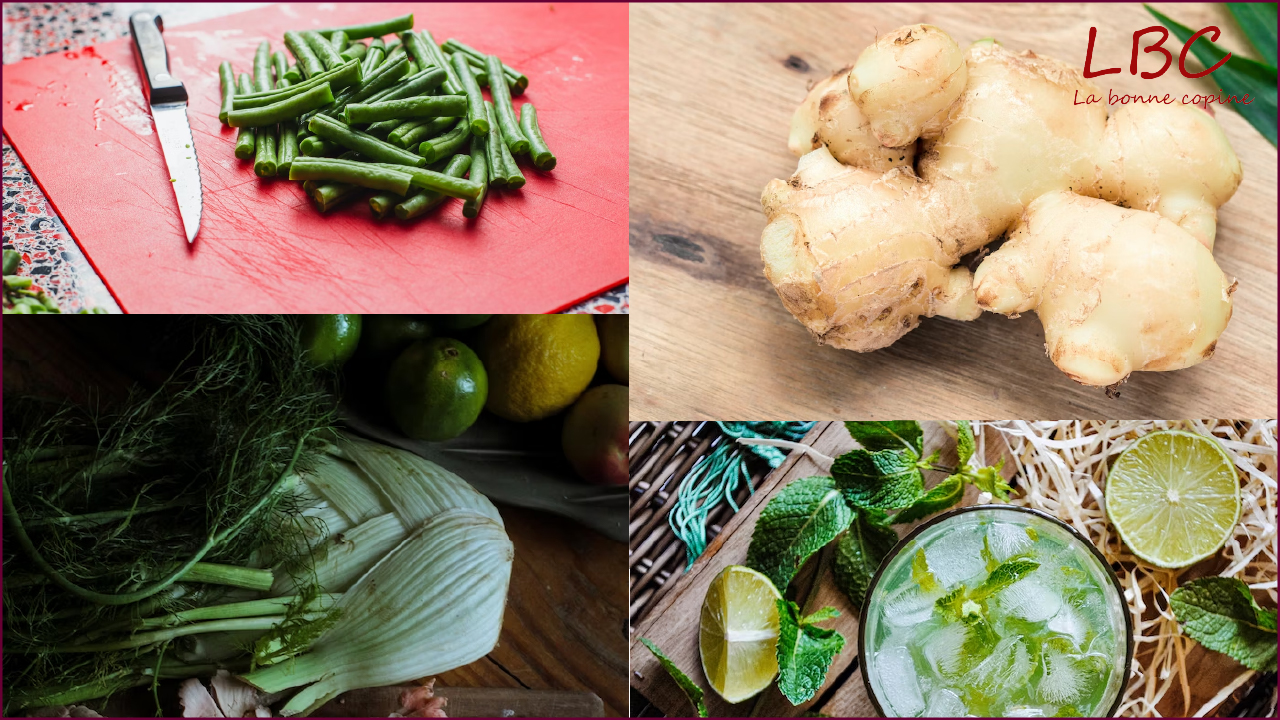Gingembre,fenouil,haricots verts,Menthe | labonnecopine.com