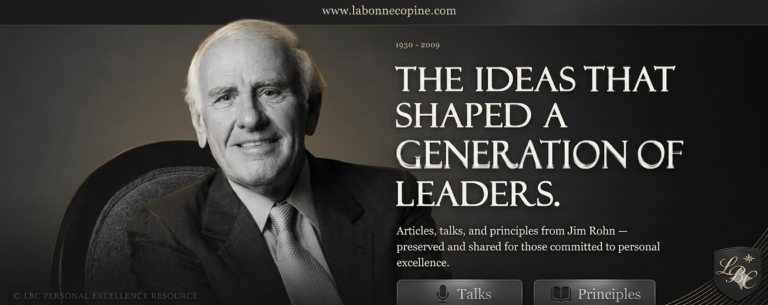 5 Leçons de Jim Rohn pour réussir sa vie