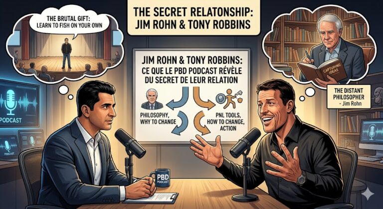 Jim Rohn et Tony Robbins : Ce que le PBD Podcast révèle du secret de leur relation