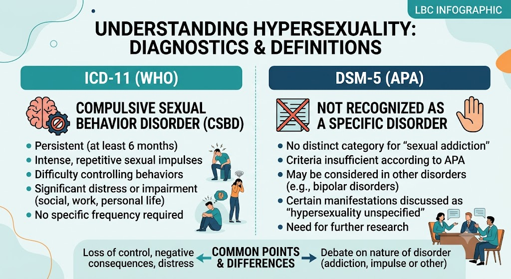 hypersexuality definition CSBD ICD-11 DSM-5 diagram