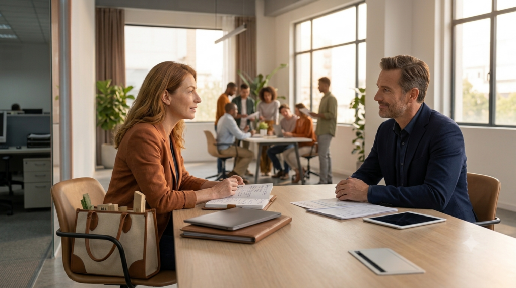 Reconversion professionnelle &agrave; 30-40 ans : entretien avec un recruteur en bureau | La Bonne Copine